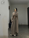 SWAYING 24 Autumn and Winter Low Round Neck Wool Bottoming Shirt SW-SW24AW1T22-TUO Camel SW24AW1T22